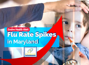 Influenza Rate Spikes in Maryland